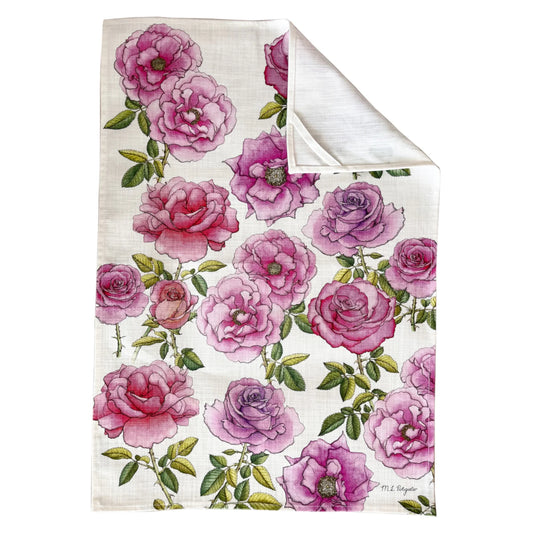 Roses Cotton Tea towel