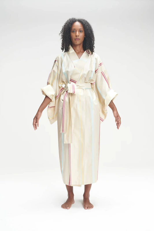 Cream Silk Kimono