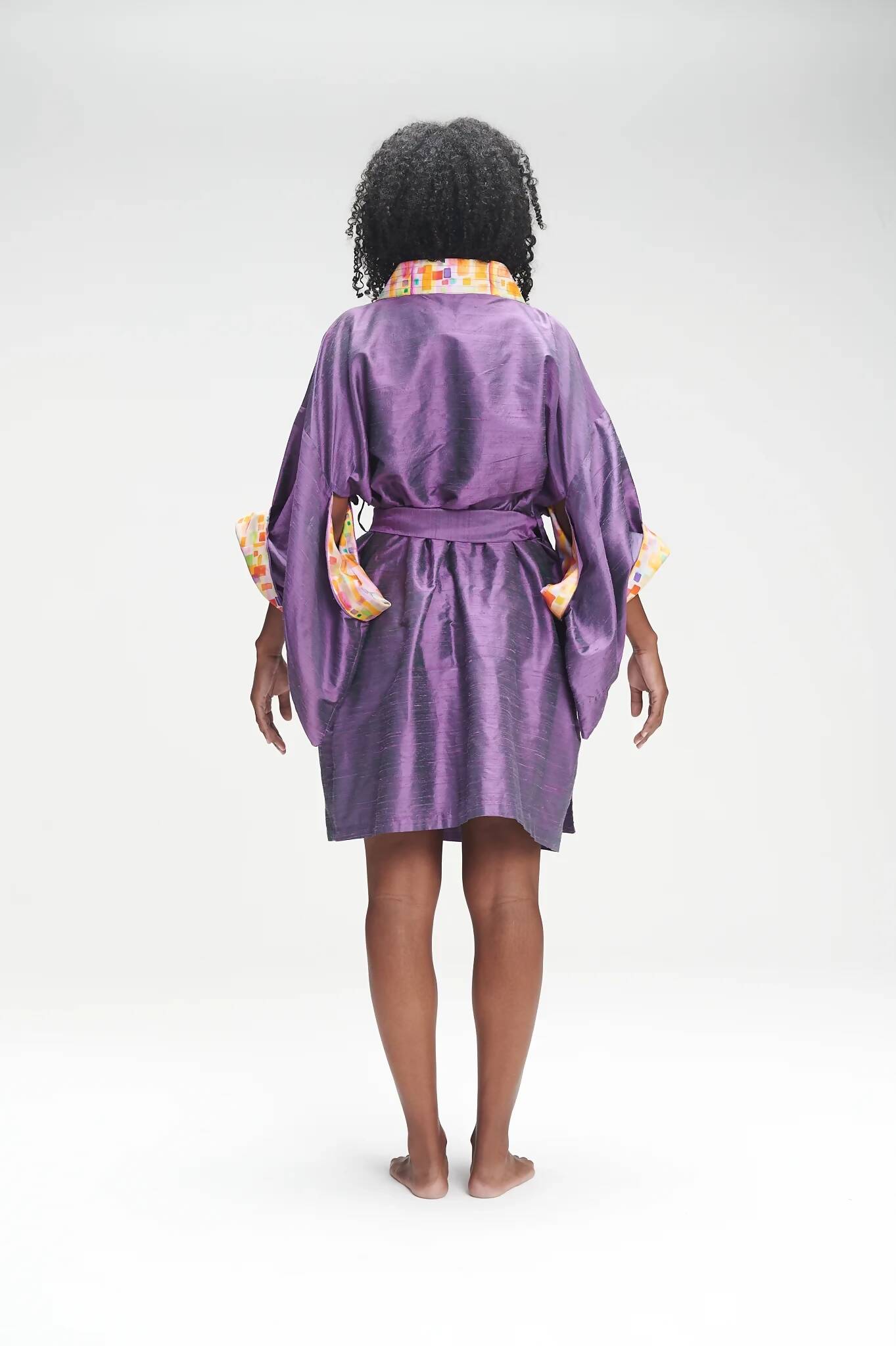 Purple Silk Kimono